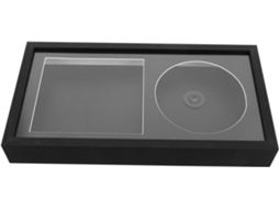 Moldura Vazia Álbum Vinil Suporte Organizador Resistente Ideal Proteger Exibir Discos Parede Transparente GOKOCO