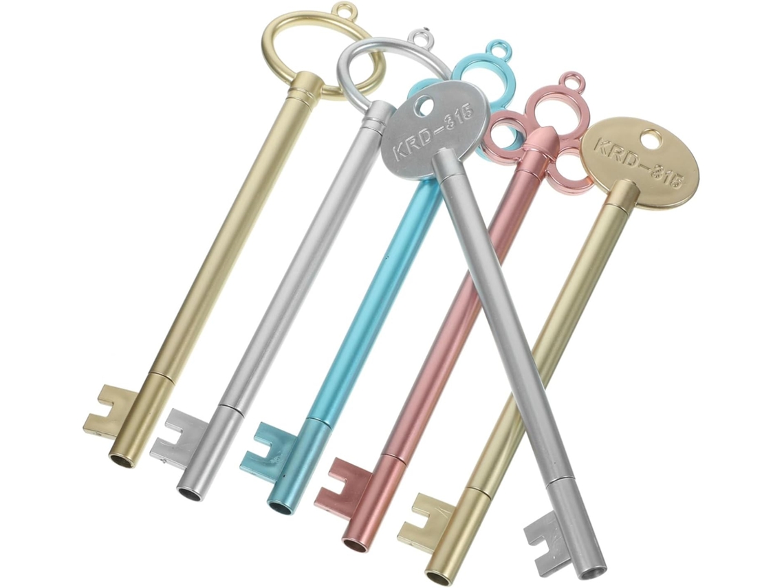 Conjunto De 12 Canetas Em Gel Com Design Chave Antiga, Instrumentos