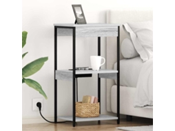 Vidaxl Armário de Cabeceira Cinza Sonoma 41 X 31 X 76 Cm