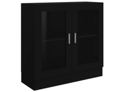 Vitrine exclusiva MAISON em madeira marrom, 82,5 x 30,5 x 80 cm