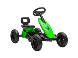 Kart pedal infantil, para crianças de 2 a 5 anos, rodas silenciosas, verde S/MARCA