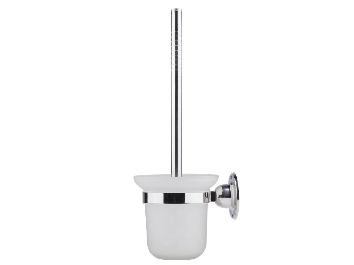 Escova Sanitária de Aço Inoxidável para Parede com Suporte AQUAFORGE