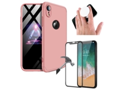 Kit Película Flexguard Reaplicável Capa Slim Armor 360º Frente Verso Popsocket Multifunção iPhone Xr