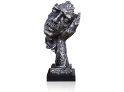 Decoración De Escritório Abstrata Criativa Estátua O Pensador Escultura De Mão E Rostro De Resina Ecológica