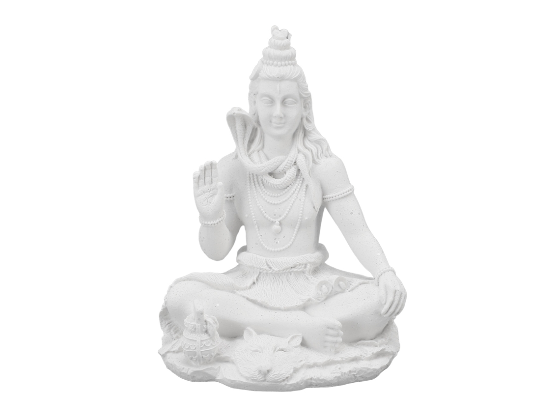 Figura De Shiva Pequena Em Resina Decoração Mesa