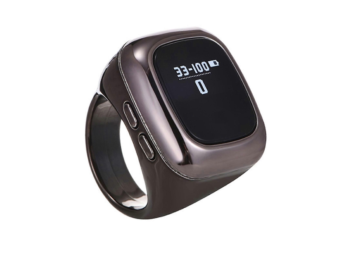 Ferramenta De Contagem Digital De 18mm Com Tela Oled Alertas Vibratórios Dispositivo De Contagem Conveniente Abs Para Atletas Idosos Claret