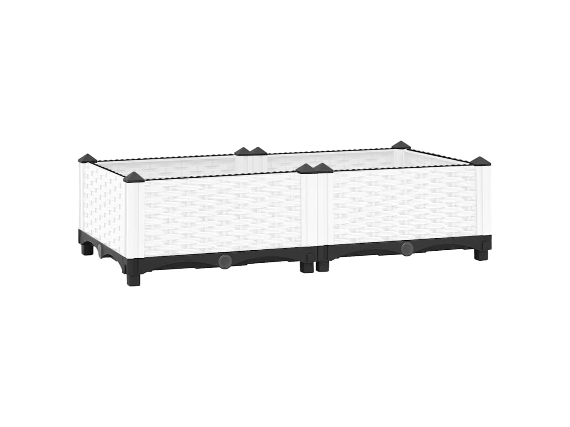 Vidaxl Canteiro Elevado 80x40x23 Cm Polipropileno