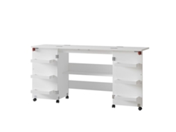Mesa de Costura Dobrável Branco 160 X 80,2 Cm VICCO