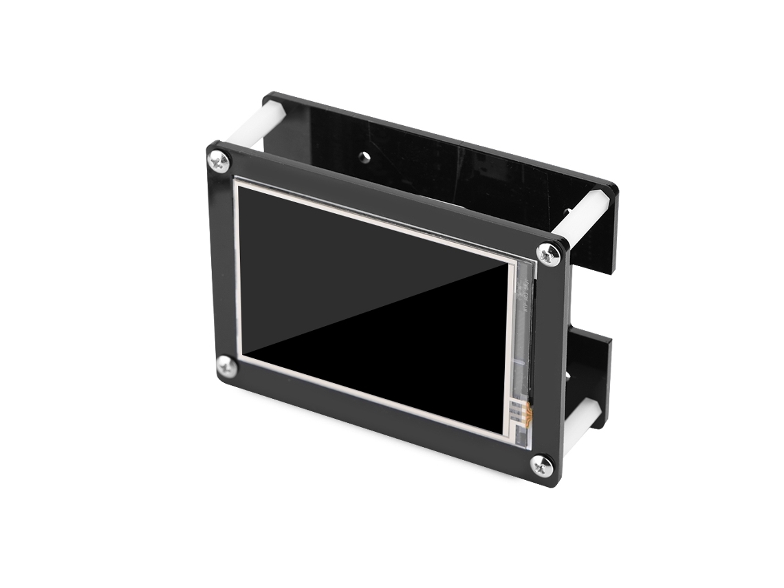 Tela Tática Lcd Conjunto de Estojo de Acrílico Preto de 3,5 Polegadas EOOCOO (display Hd 1080p, Compatível com Raspberry Pi)