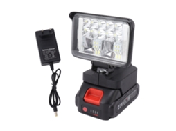 Lâmpada de Trabalho LED Super Brilhante Prova D'água Portátil com Bateria 1500mah S/MARCA