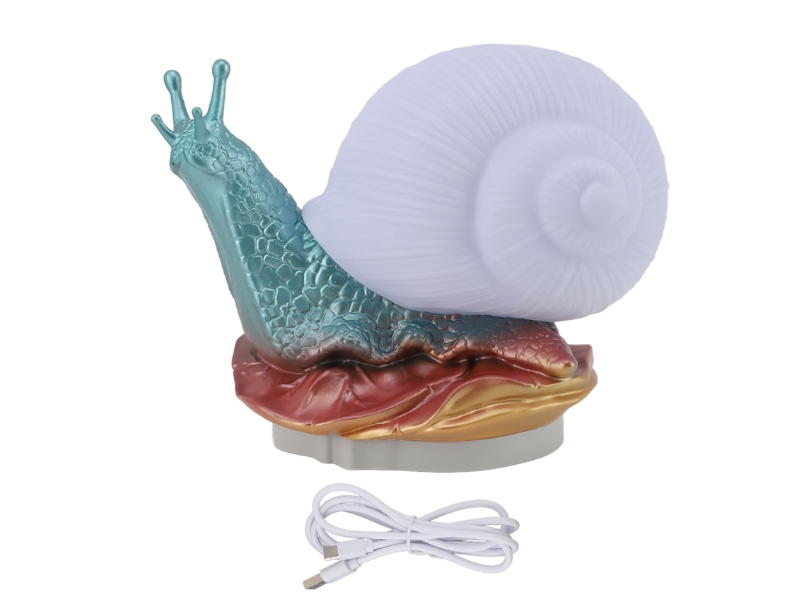 Abajur de Caracol Decorativo com Alimentação Usb CHABERLU