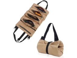 Bolsa De Ferramentas De Lona Resistente Ao Desgaste Com 5 Bolsos Para Trabalhos De Madeira E Casa Diária