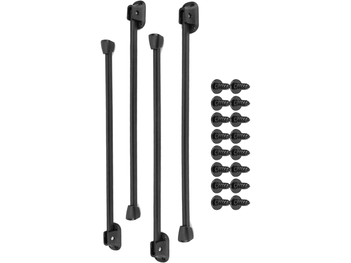 Pés De Mesa Dobráveis Reforçados, Conjunto De 4 Peças Em Metal Com Proteção Antirriscos.