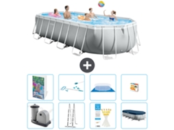 Intex Piscina Prism Frame Oval - 610x305x122 Cm - 9-peças S647