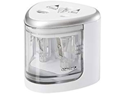 Apontador elétrico Genie PS 120A, branco, para lápis de grafite e de cor de precisão rápida