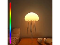 Lâmpada Jellyflow, Lâmpada de Água, Viva Flutuante Recarregável, Lâmpada de Água, Viva Portátil Led Rgb Gradiente com Controle de Voz BRILVIBERA