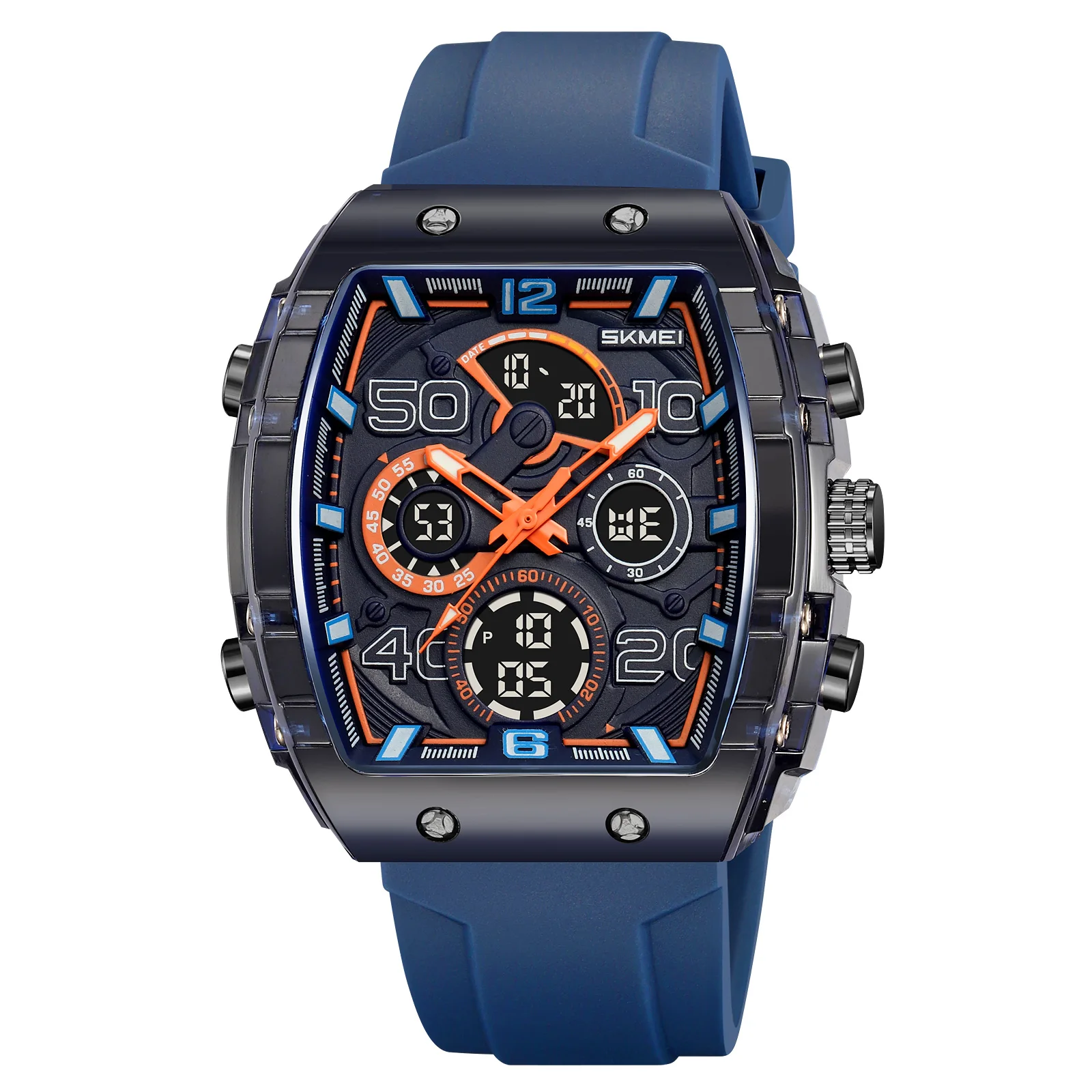 Relógio Esportivo Led com Cronógrafo MDUG (azul Royal)