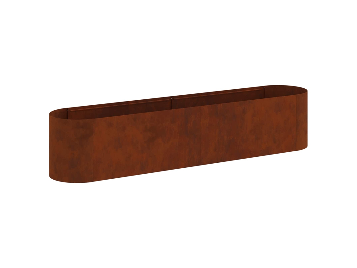 Vidaxl Cama De Jardim Elevada Aço Corten 200 X 40 X 40 Cm