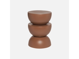 Mesa Auxiliar, Mesa De Centro, Mesa De Cabeceira Em Metal Ø32 X H46,5cm, Terracota Sweeek