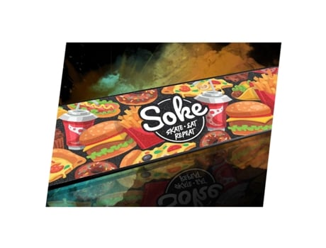 Lixa Com Fita Adesiva Para Go! Trotinetes Fast Food Soke