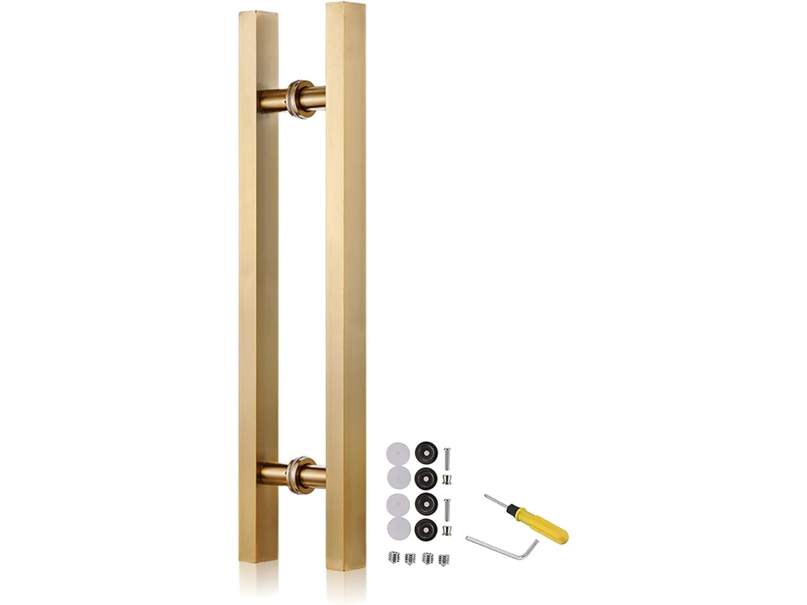 S/MARCA Dobradiça para porta de vidro, resistente | S/MARCA