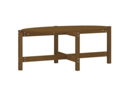 Mesa de Centro MAISON EXCLUSIVE em Madeira de Pinho Maciça Castanho Mel (118x63x45 cm)