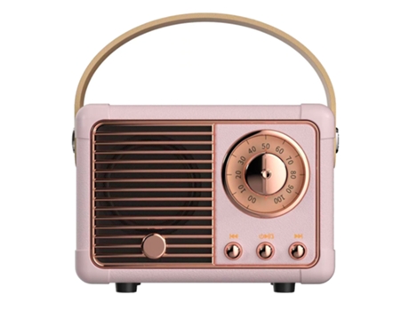 MARLONE Altifalante Bluetooth 5.0 Portátil Paris Model 3W Rosa