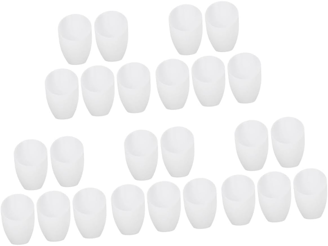 Conjunto de 25 Peças de Cúpulas em Formato de Cavalo para Abajures Brancos Inclinados, Fácil Substituição para Escritórios. SFUSHOS