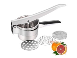 Espremedor De Spaetzle/batata Premium Em Aço Inoxidável Com 3 Inserções Filtro