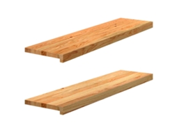 Vidaxl Soleiras Da Janela 2 Pcs 100x25x2 Cm Carvalho Castanho-claro