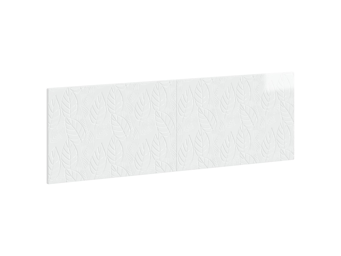 Vidaxl Cabeceira Montada Na Parede Delft Branco Brilhante