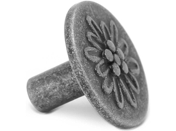 Puxador Hyuduo, Em Cobre Antigo Com Formato De Flor E Furo Único, Ideal Para Gavetas E Armários