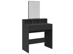 Toucador com Espelho 80x41x144,5 Cm Preto MAISON EXCLUSIVE