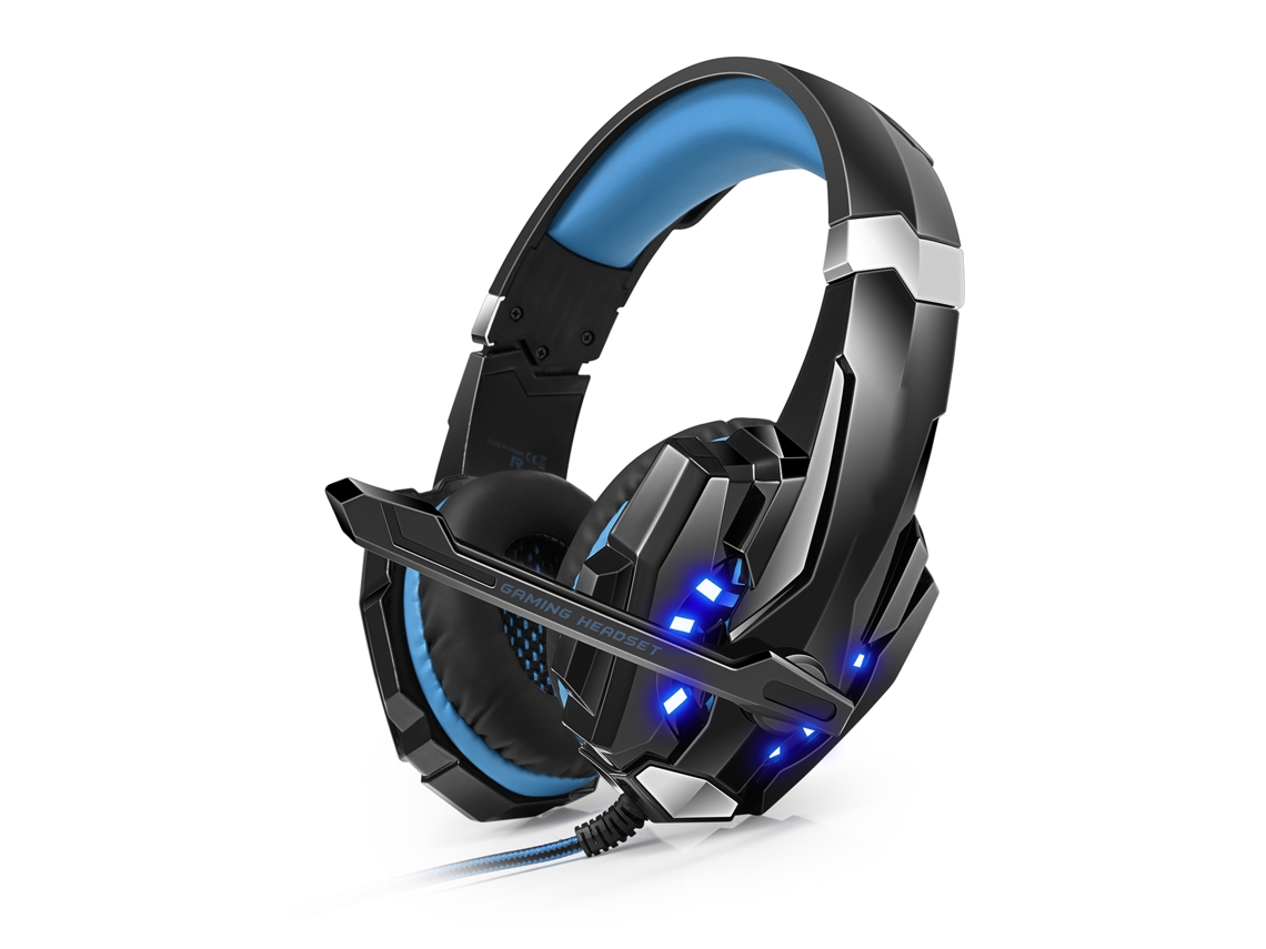 Fone de Ouvido Gamer com Fio com Luz Led e Microfone com Cancelamento de Ruído Fone de Ouvido para Pc Yinzhuo G9000 Esports EOOCOO