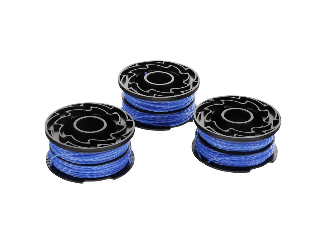2026 bobinas de Repuesto Black+decker 3 Unidades, Hilo de Nailon 1,5mm 12m, Compatibles Con Cortadoras de La Serie Gl350/650