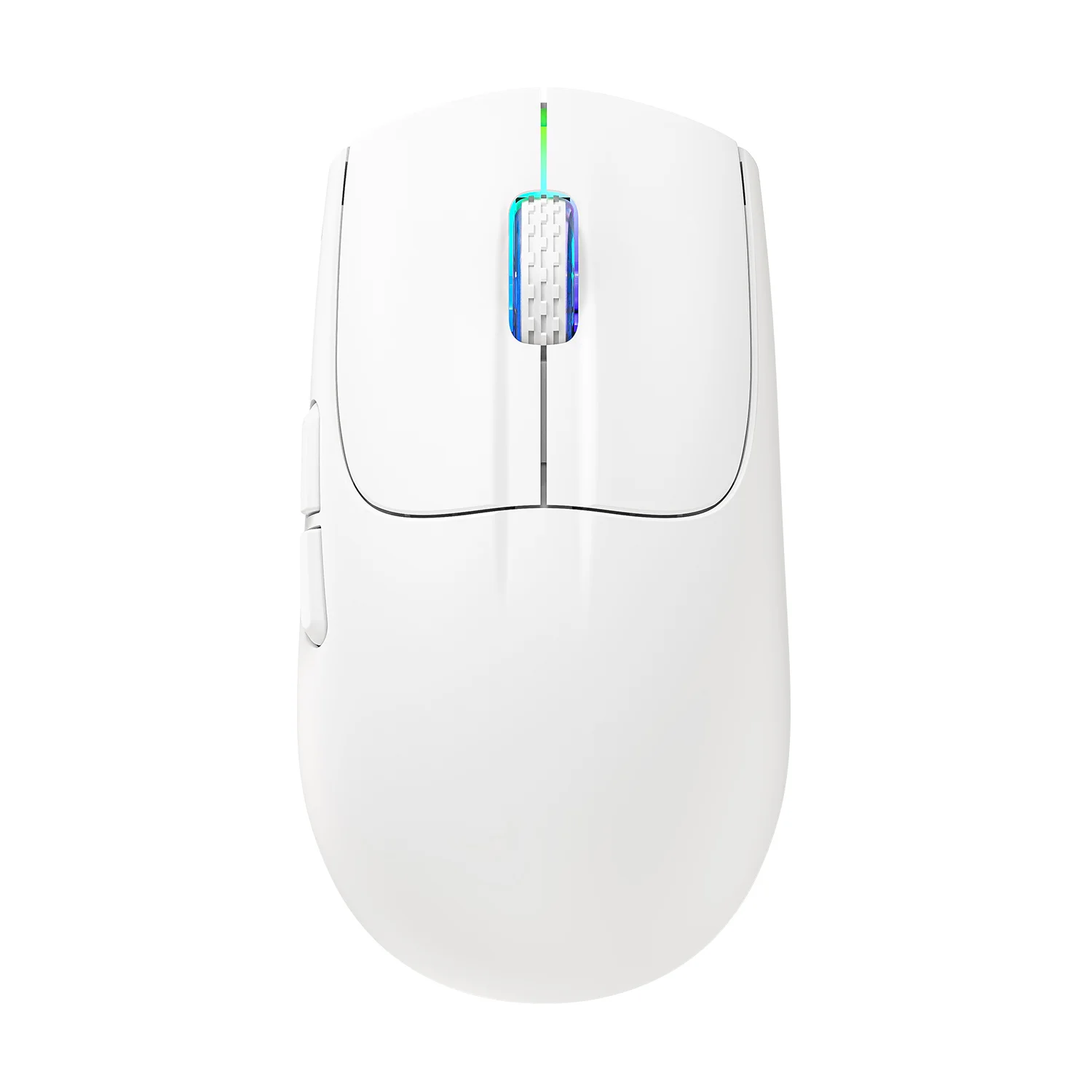 Mouse Leve De Três Modos (branco) Com Iluminação Rgb