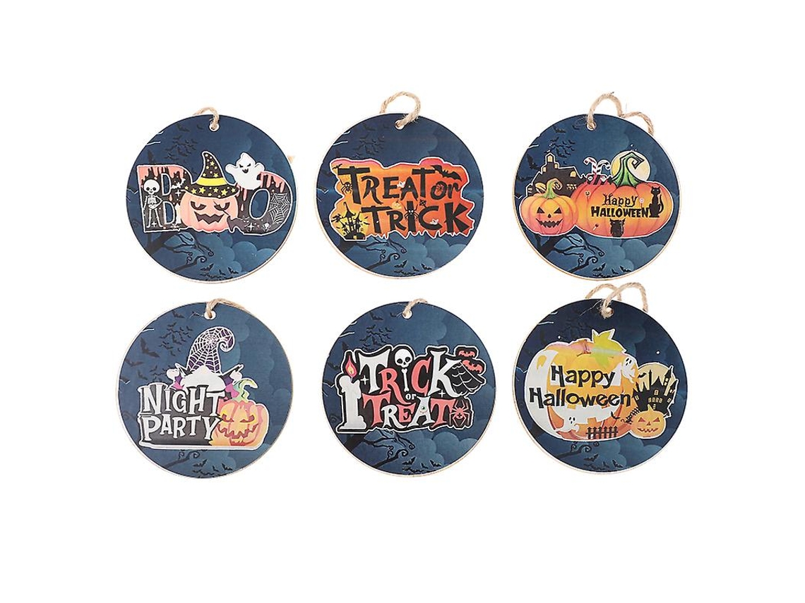 6 Peças de Pingente de Halloween para Decorações de Halloween ALLINLESS