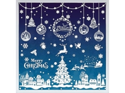 Adesivos de Natal para Janelas, 244 Unidades, Adesivos, Reutilizáveis, com Desenhos em Ambos os Lados, Decoração de Natal, Ergonômico STELASPLEN