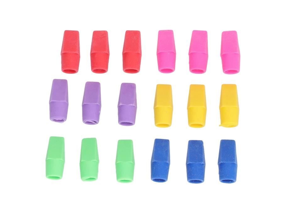 HURRISE Lápis Borracha 200 Pcs Lápis Borracha Superior Lápis Borrachas Toppers Lápis Borracha Topper Diy Design Vazio