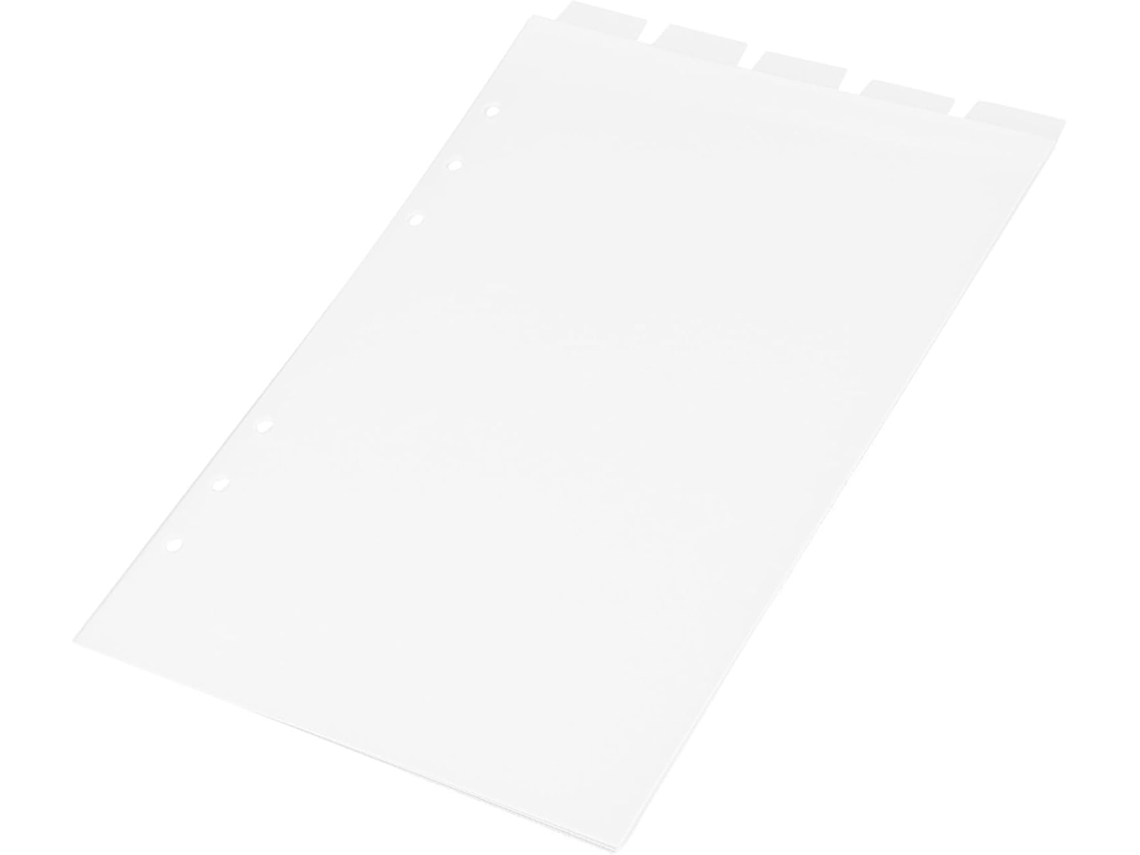 Divisórias Para Caderno A5, Abas Transparentes Em Pvc, Divisórias Removíveis Para Livros, Agendas E Apresentações