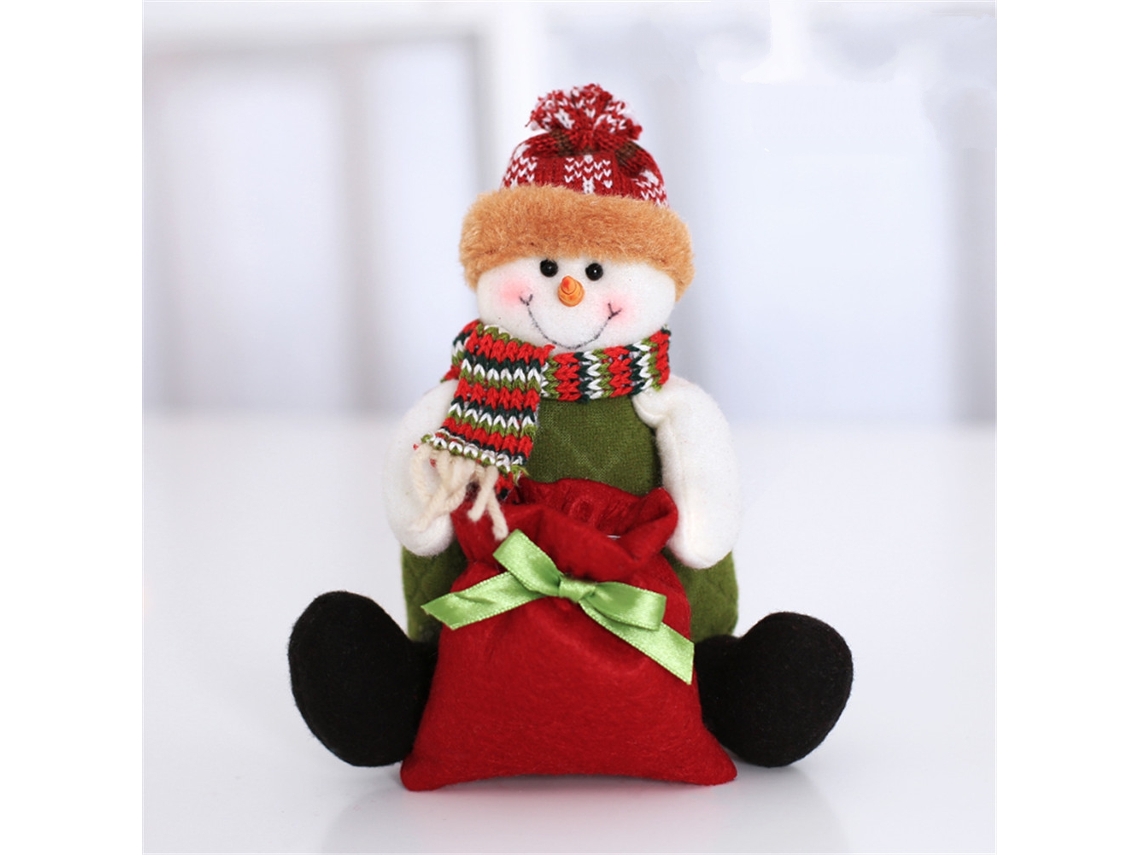 Boneco De Neve De Decoração De Natal (presente Para Crianças + Ornamento De Mesa) Eoocoo