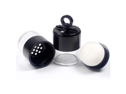 2 Pack Caixa Compacta Recarregável 10g com Puff e Peneira para Base de Maquiagem Diy