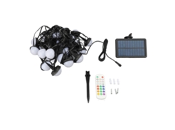 Luz de Cordeiro Terrestre Solar Rgb 25 Lâmpadas Ip66 Controle App Bluetooth 2.4g Externa | S/MARCA