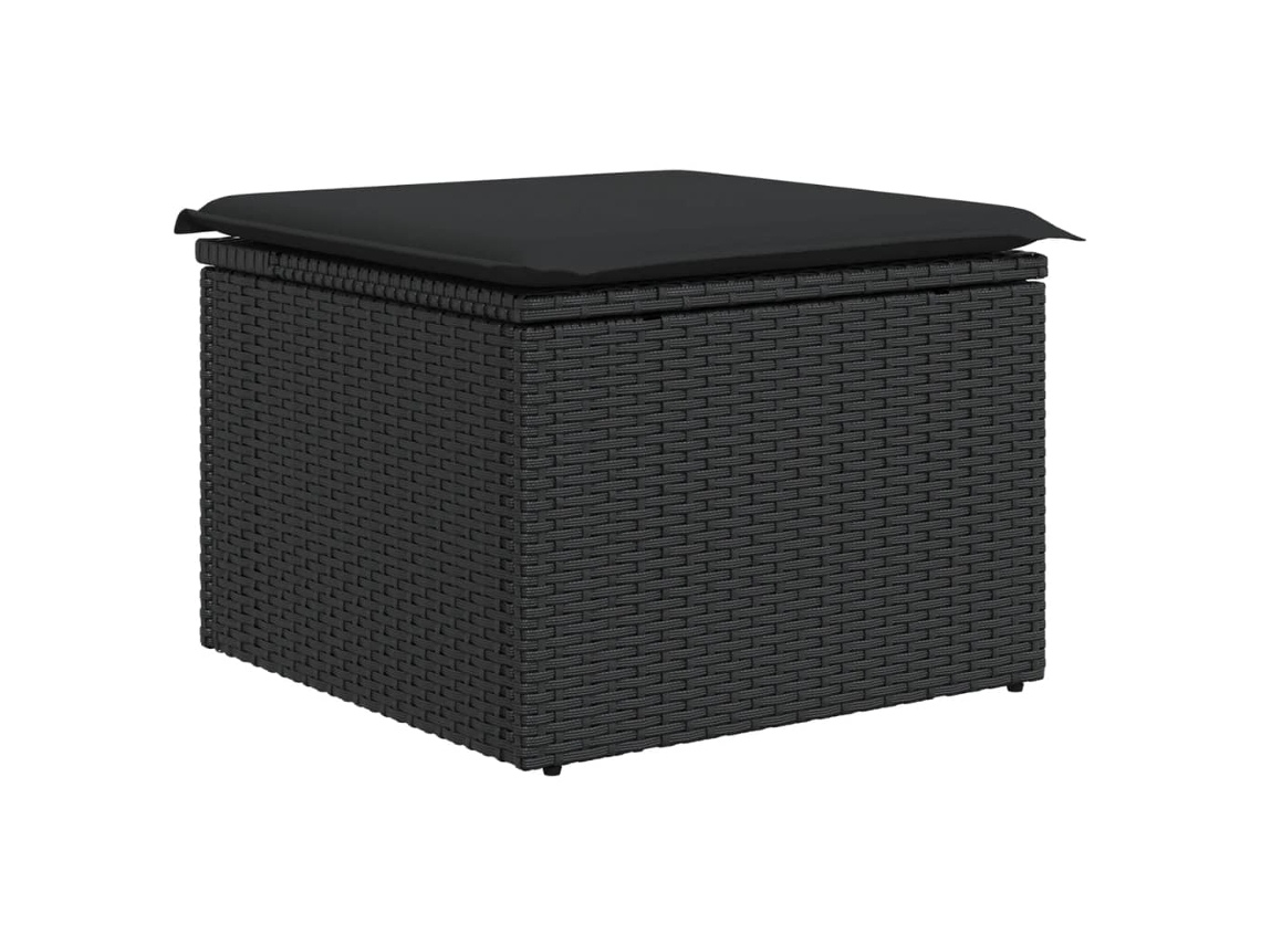 Garden Stool, Garden Stools Vidaxl Preto Rattan / Vime (n/a)