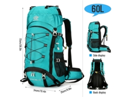 Mochila de Camping 60l Impermeável para Trekking