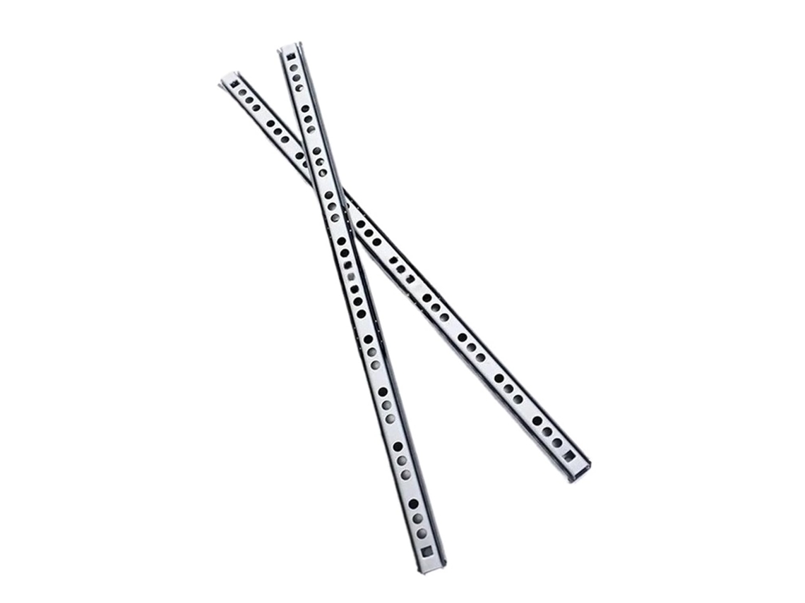 Corrediça De Gaveta Com Rolamento Esferas, 1par, 17mm De Largura, Aço, Dois Segmentos, Para Móveis 246mm