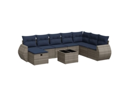 Garden Sofa Set, Garden Sofa Sets Vidaxl Cinzeto Rattan / Vime (n/a)