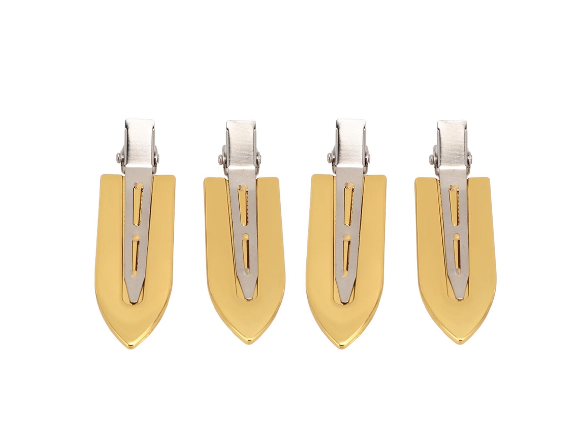 4pcs Grampos De Cabelo Sem Amassados Anti-risco Elegantes Para Penteados Bangs Ondas Maquiagem Mulher Menina