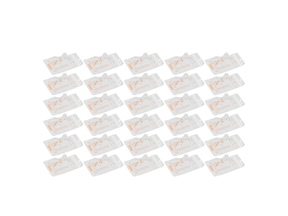 Primerox 30pcs Sacos de Armazenamento de Leite Materno 250ml Selo Duplo Zíper Auto Suportante