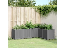 Vidaxl Vaso/floreira 160x120x53 Cm Pp Cinzento-claro